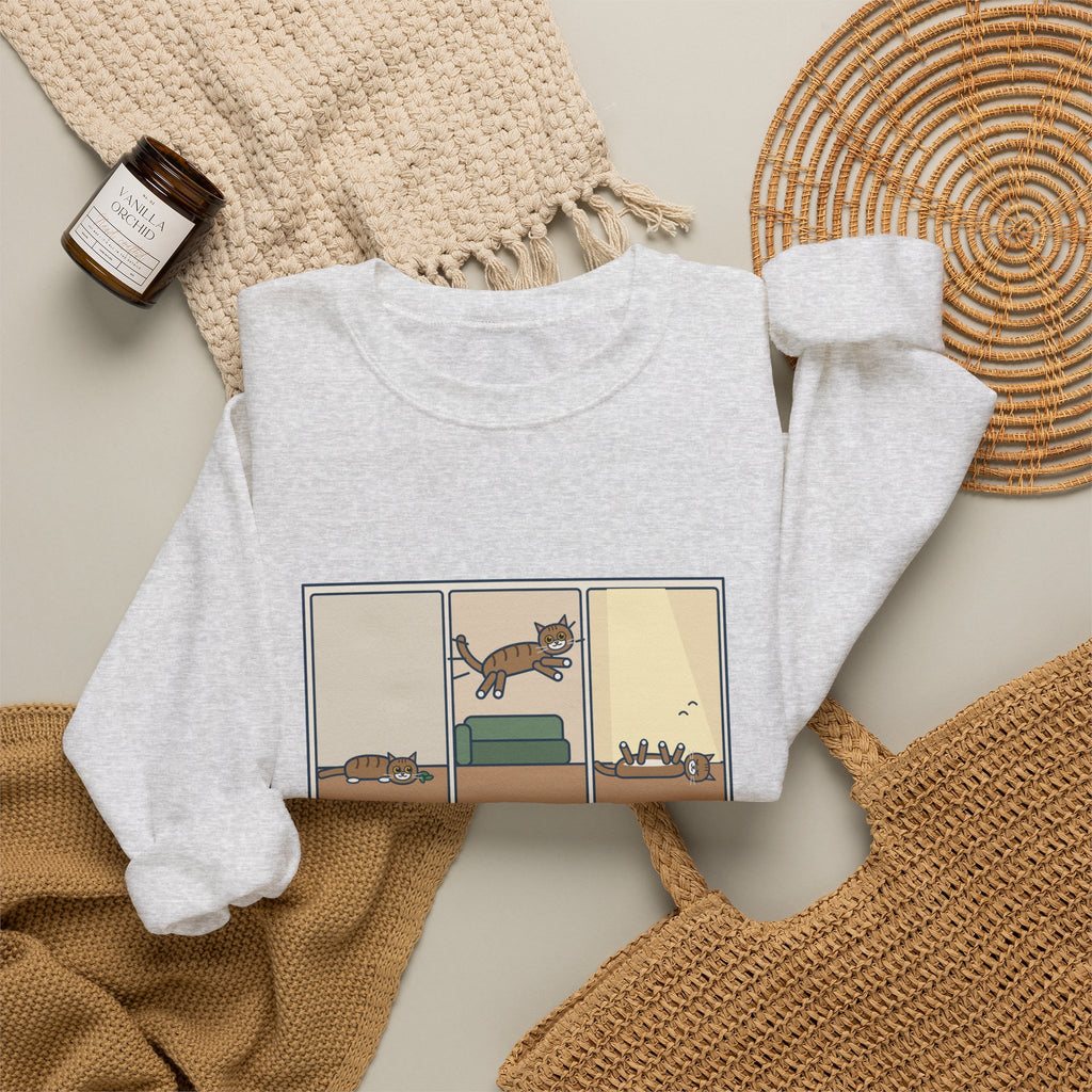 Catnip Sweatshirt, One Pinch, Three Minutes of Chaos, a Four-Hour Nap, Funny Three Panels Crewneck