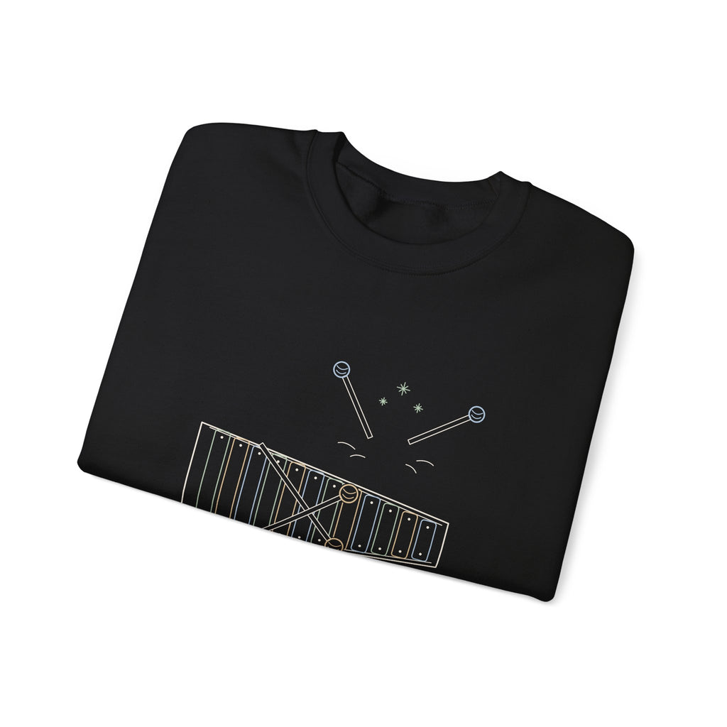 Elementary Music Teacher Crewneck Sweatshirt - Mallets Down, Eyes Up. Music Class Gift