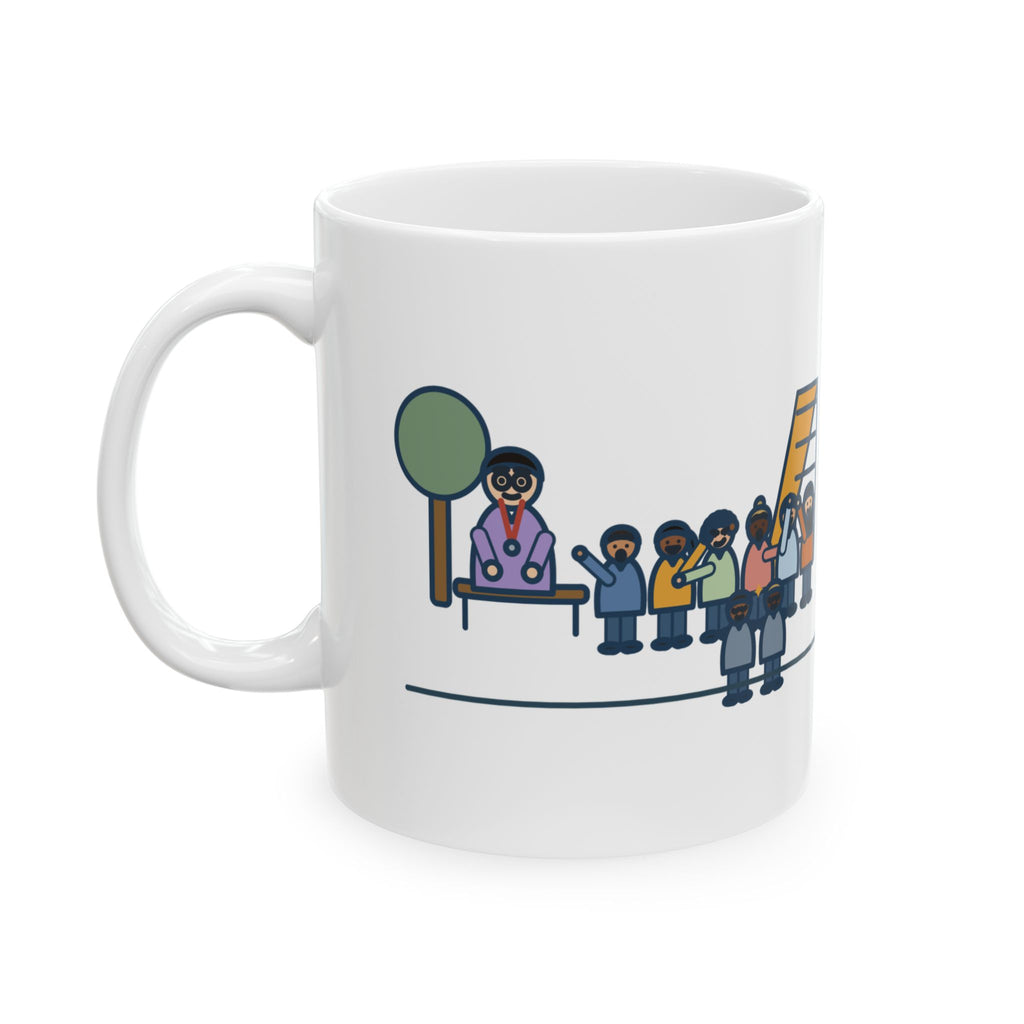 Recess Duty Teacher Coffee Mug - Six Witnesses to One Game of Tag