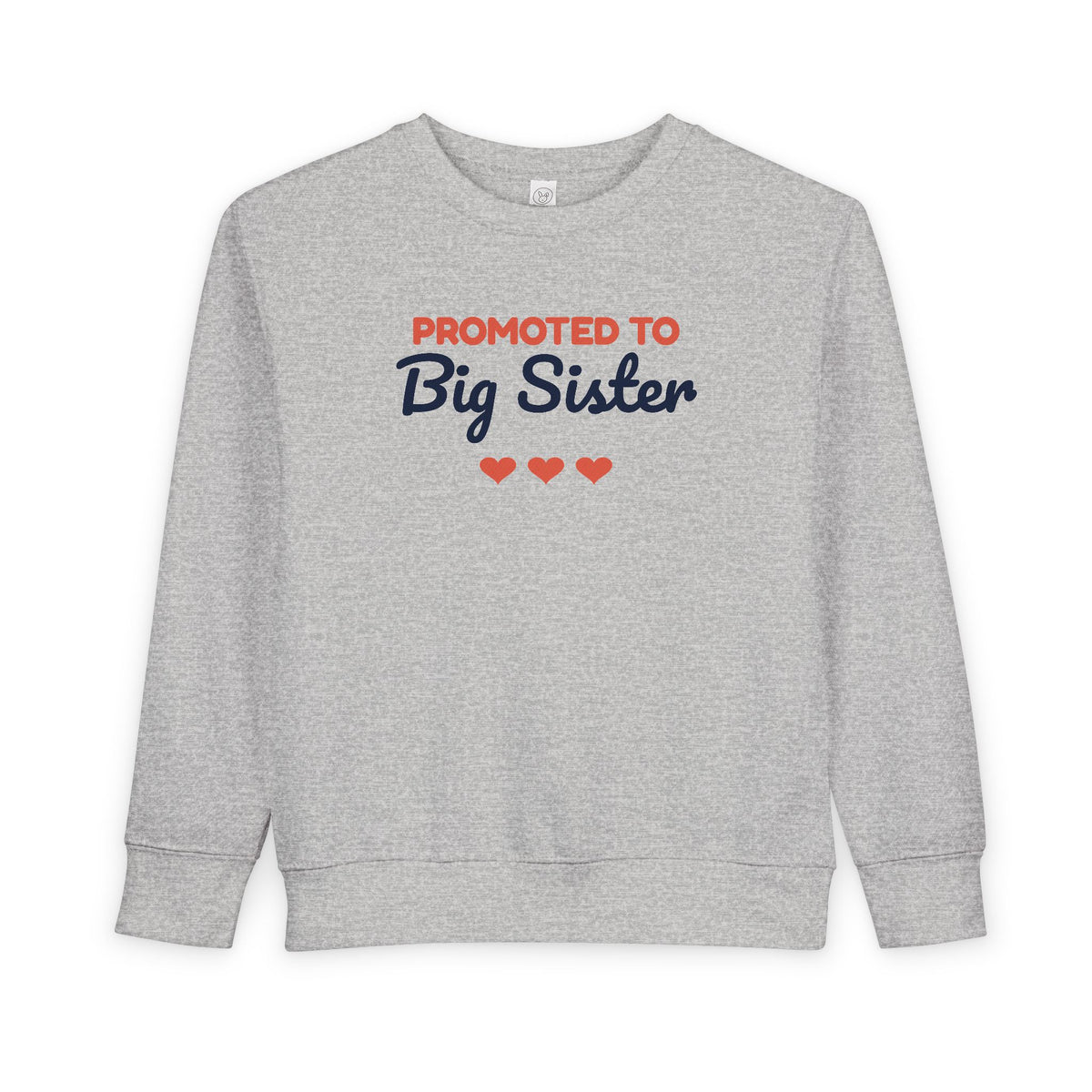 Promoted to Big Sister Toddler Sweatshirt, Pregnancy Announcement Crewneck