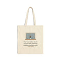 How Ardently I Admire and Love You Tote Bag, Romance Jane Austen Quote Tote with Rainy Window