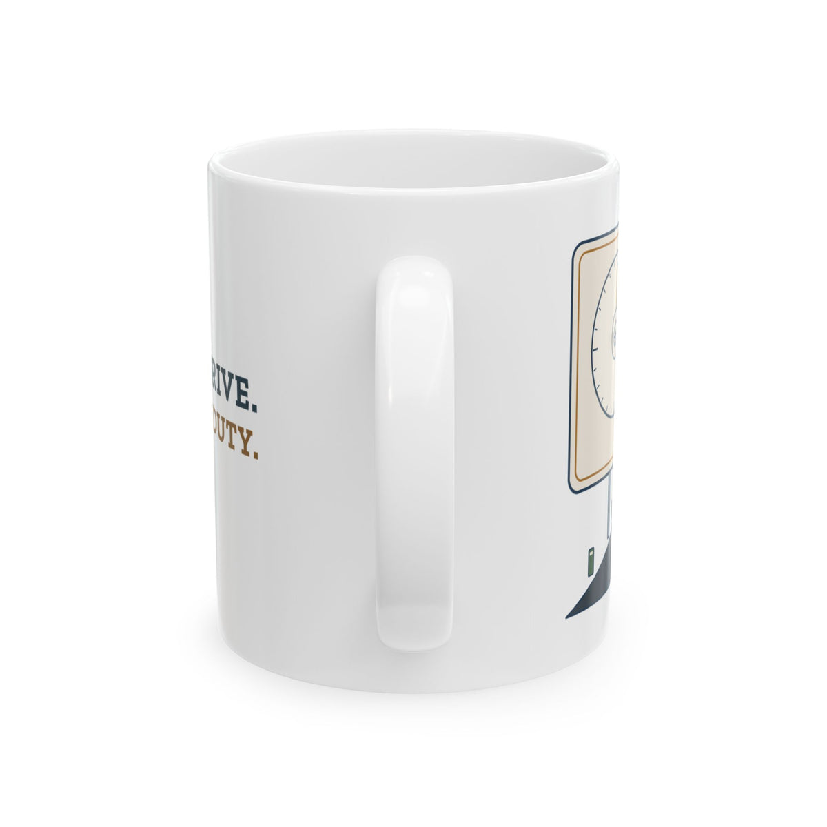 Truck Driver Coffee Mug 11oz - Eleven to Drive. Fourteen on Duty. Cab Mug