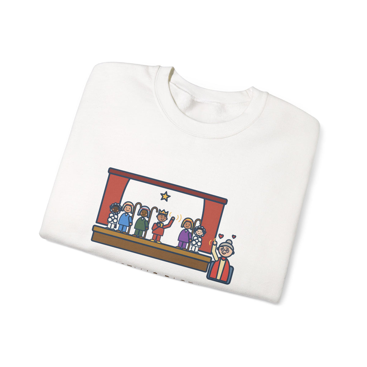 Christmas Pageant Sweatshirt, Three Shepherds, Two Sheep, One Wise Man Who Waved at Grandma the Whole Time, Funny Pageant Stage Crewneck