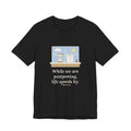 Seneca Quote T-Shirt, While We Are Postponing, Life Speeds By, Stoic Swift Past the Window Tee
