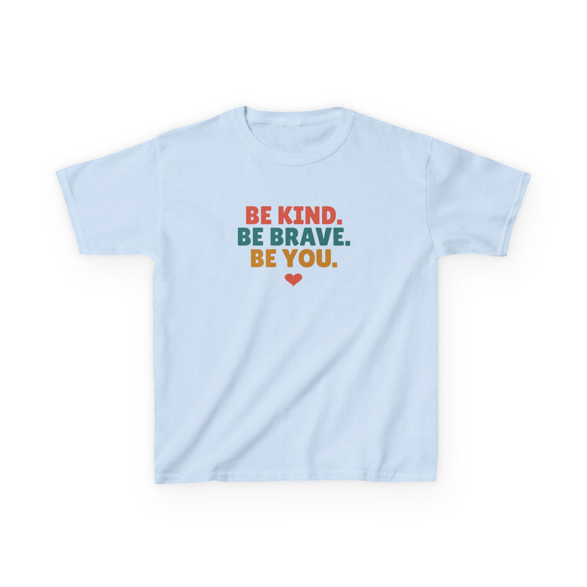 Be Kind Be Brave Be You Youth T-Shirt, Kindness Shirt for Kids