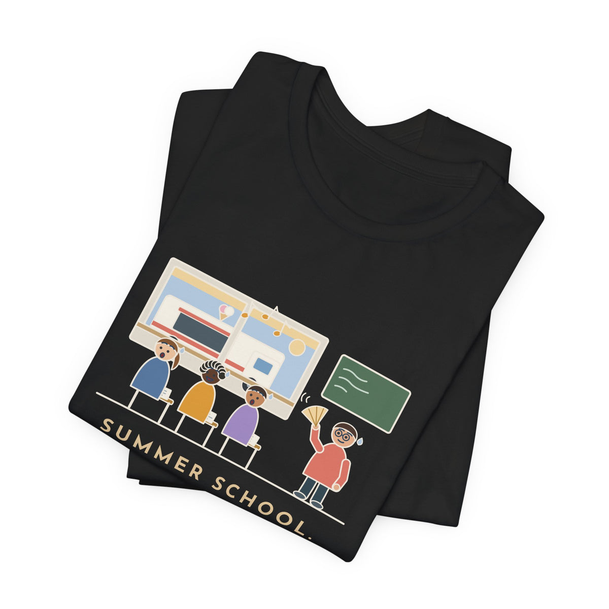 Summer School Teacher T-Shirt - The Ice Cream Truck Parked Outside Our Window