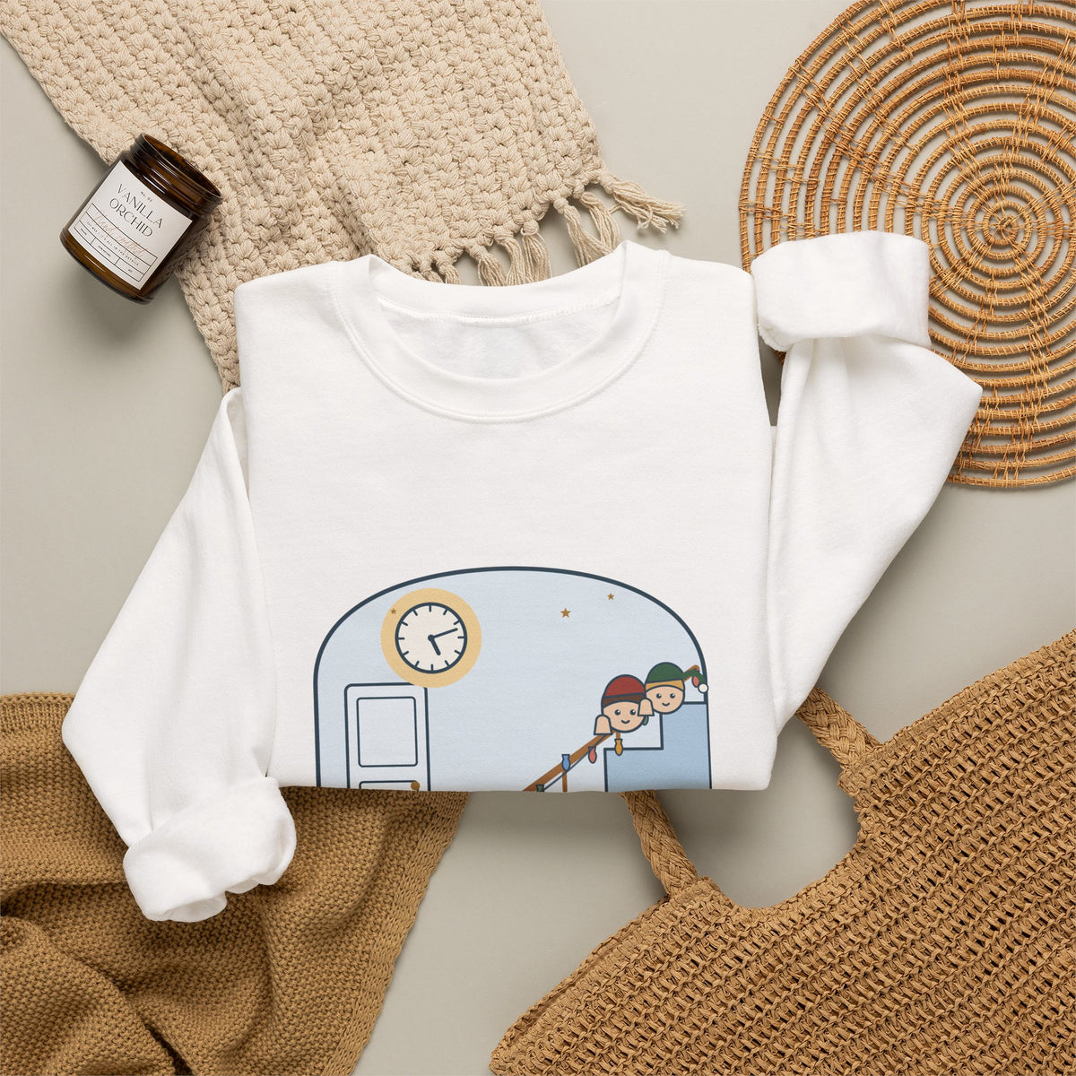 Christmas Morning Crewneck Sweatshirt - Christmas Starts at Six. Not 5:12.