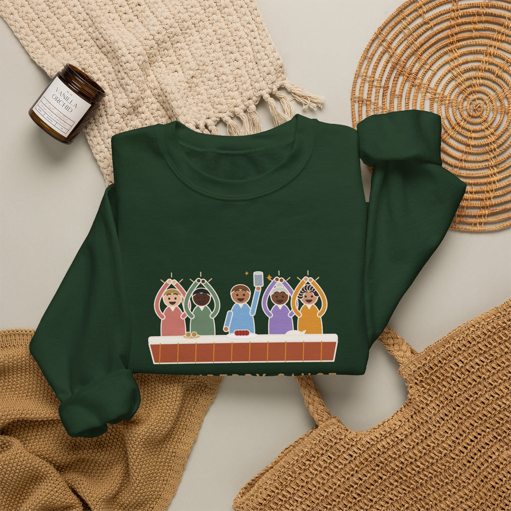 Thanksgiving Sweatshirt, Cranberry Sauce Out of the Can in One Piece, The Table Applauded, Funny Cranberry Ovation Crewneck