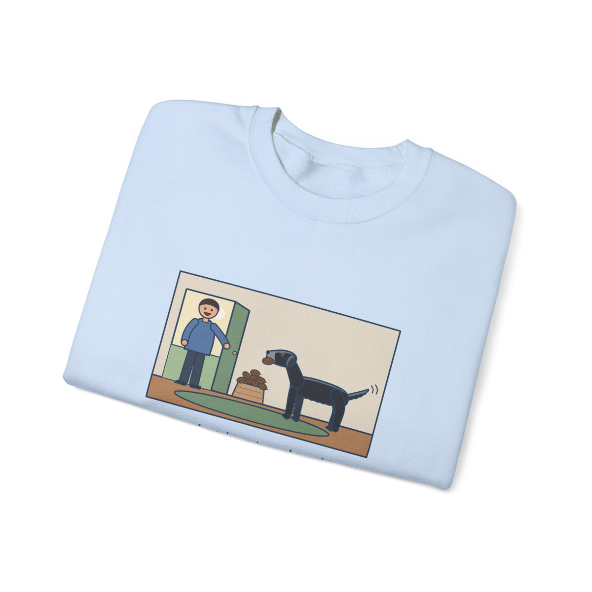 Flat-Coated Retriever Sweatshirt, Turned Ten This Year, Still Brings a Pinecone to the Door Every Time, Funny Homecoming Crewneck
