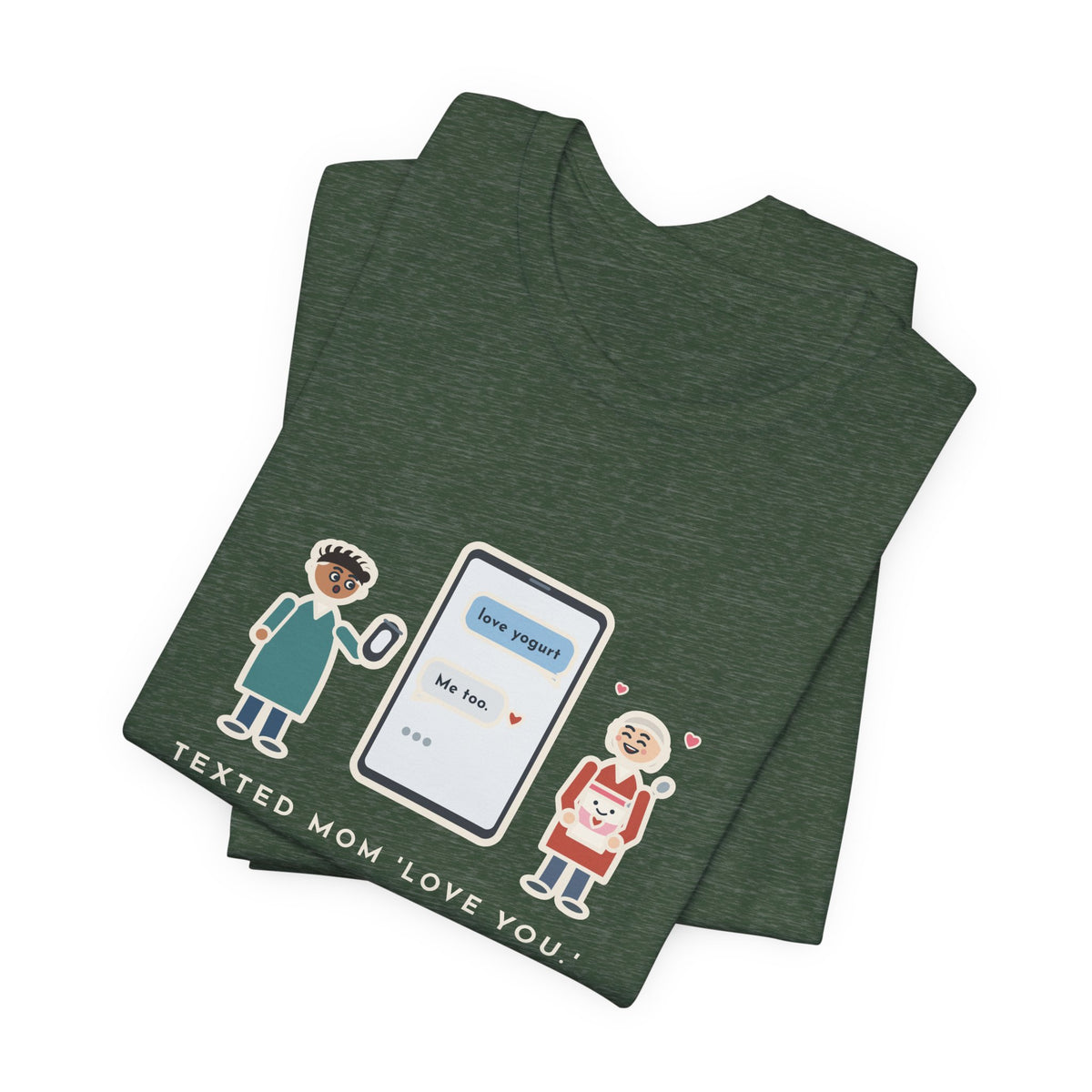 Funny Texting Mom T-Shirt, Autocorrect Sent Love Yogurt, She Replied Me Too, Yogurt Hug Tee