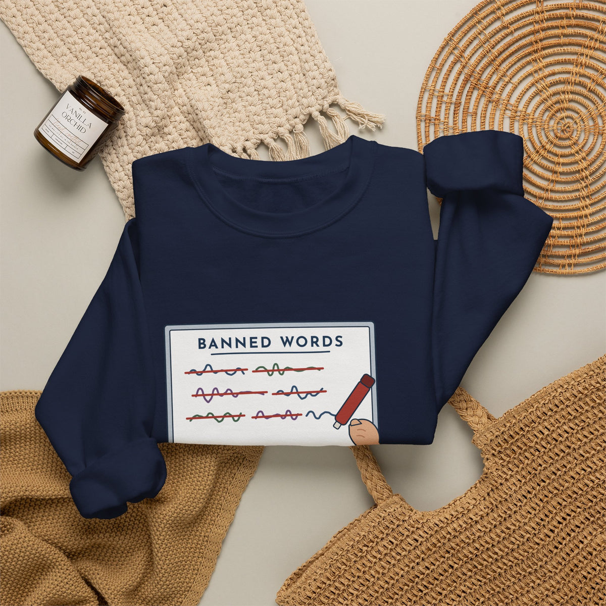 Middle School Teacher Crewneck Sweatshirt - I Don't Know What It Means. Stop Saying It