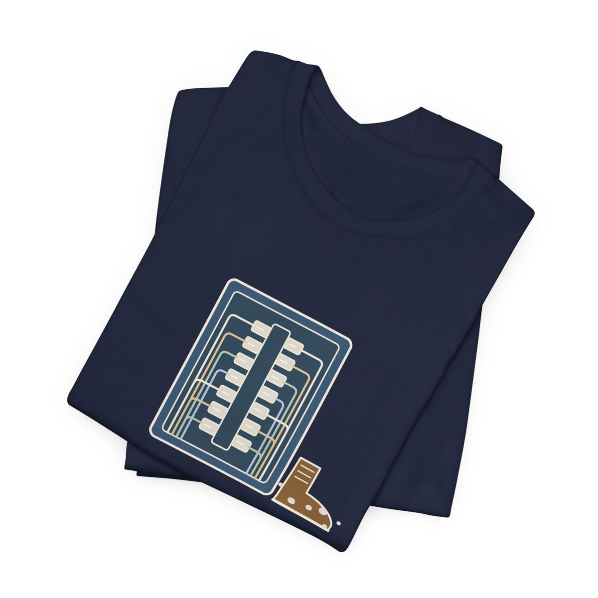 Electrician T-Shirt - Dressed the Panel, Not Myself Funny Electrician Tee