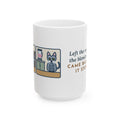 Large 15oz Korat Mug - Blender Exit and Return Silver-Blue Green-Eyed Cat Gift