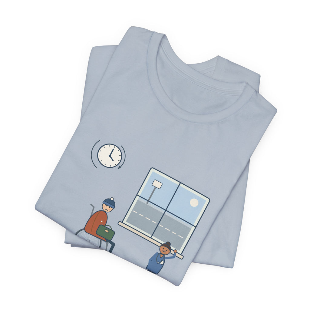Med-Surg Nurse T-Shirt - The Discharge Is Done. The Ride Is On the Way. Funny Floor Nurse Tee