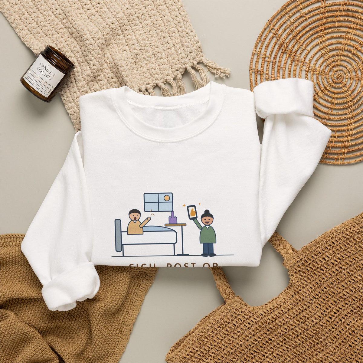 SICU Nurse Sweatshirt, First Question When He Woke Up, Did My Team Win, Funny Big Game Update Crewneck