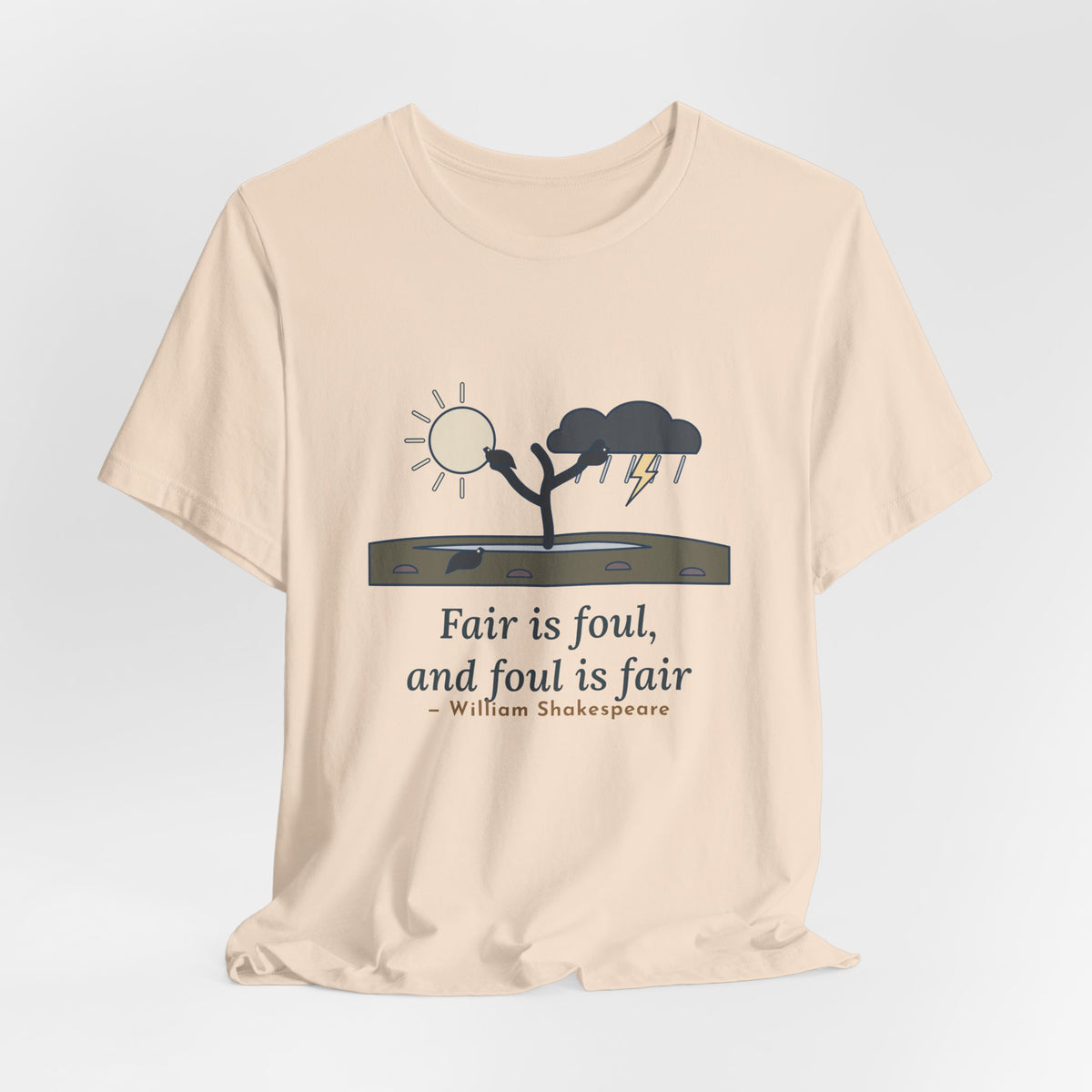 Shakespeare Quote T-Shirt, Fair Is Foul and Foul Is Fair, Gothic Twisted Heath Tree Tee