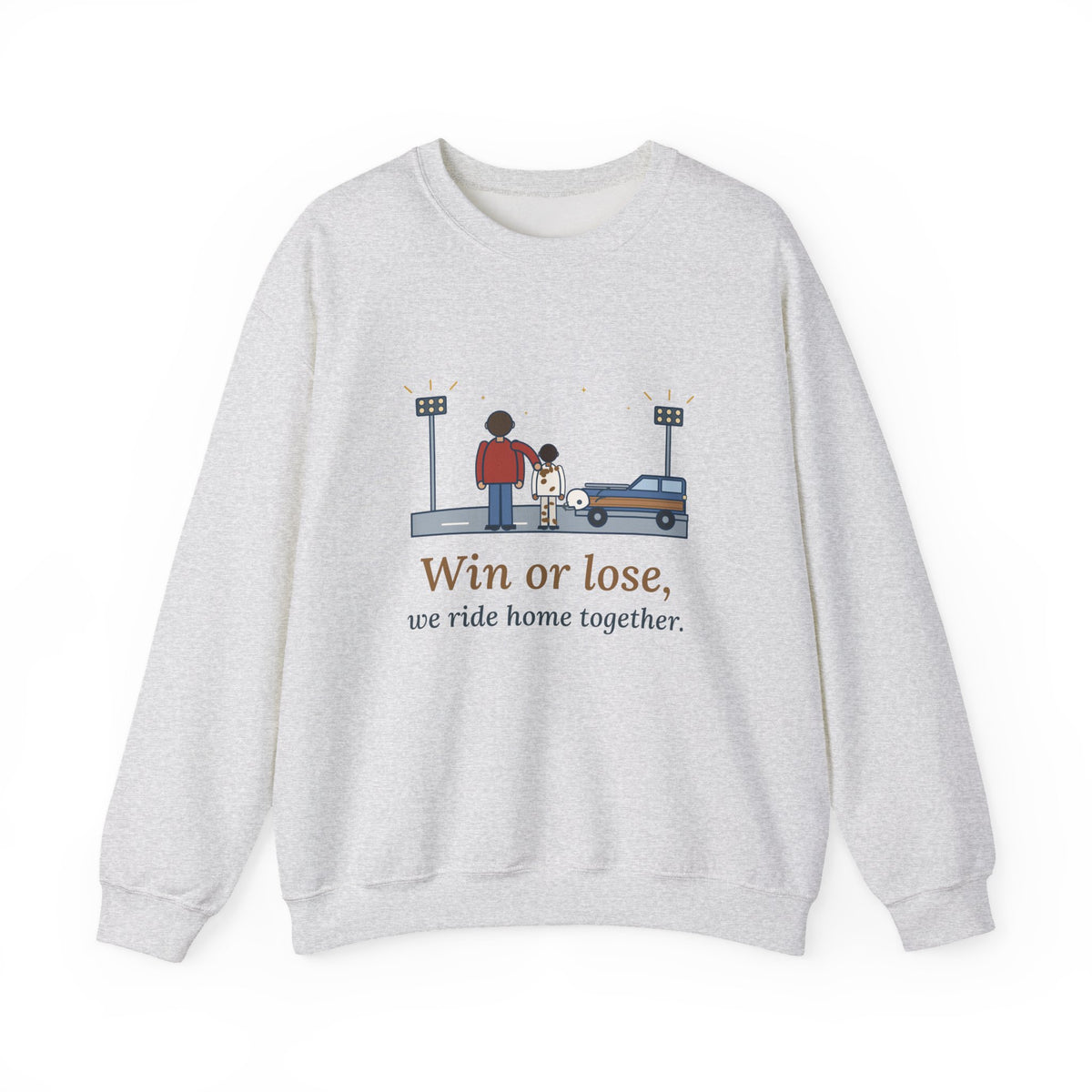 Win or Lose, We Ride Home Together Sweatshirt, Football Quote Crewneck, Friday Night Ride Home