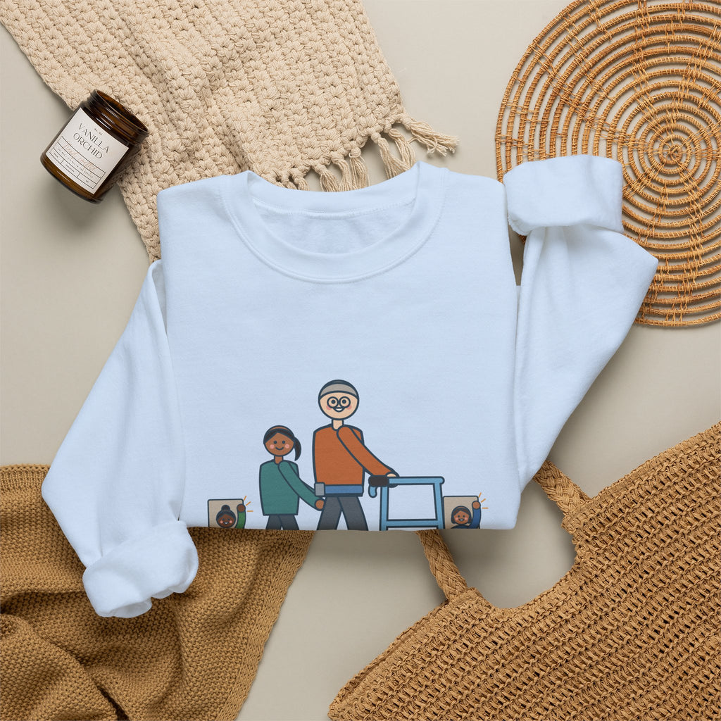 Inpatient Rehab Crewneck Sweatshirt - Ten Feet With the Walker Nurse Gift