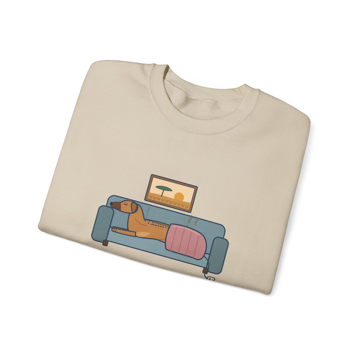 Rhodesian Ridgeback Crewneck Sweatshirt - Lives Under the Heated Blanket
