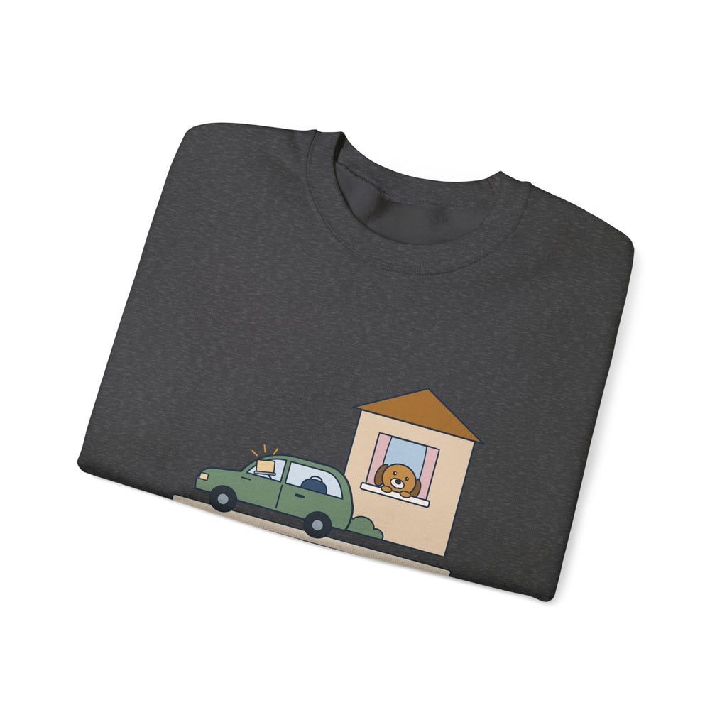 Home Health Nurse Crewneck Sweatshirt - Charting from the Driveway Visiting Nurse Gift