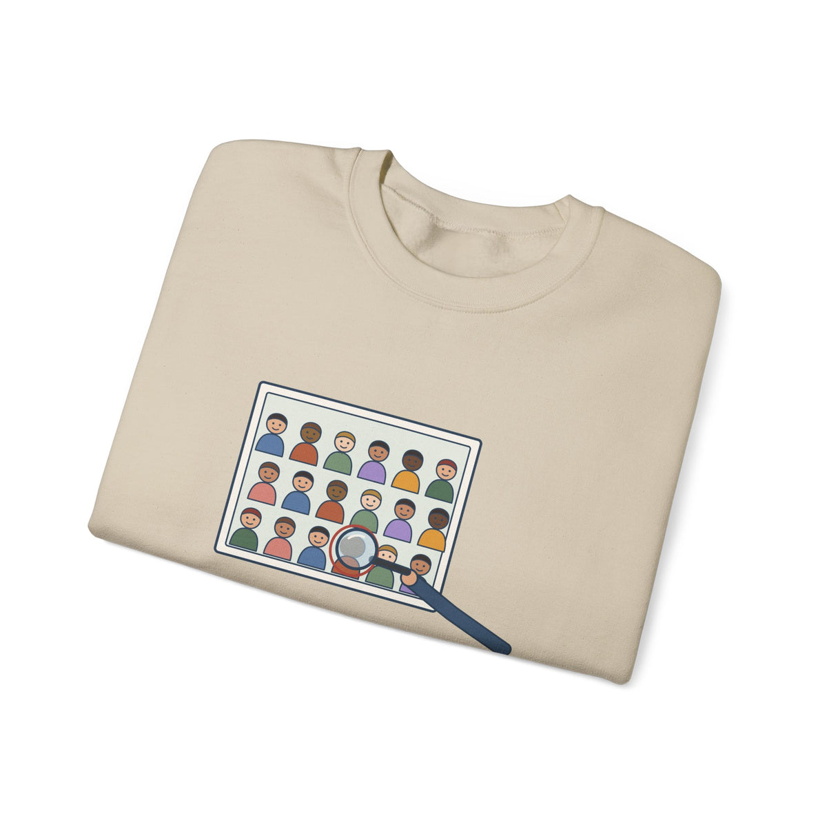 Yearbook Staff Crewneck Sweatshirt - Who's the Kid in Row Three?