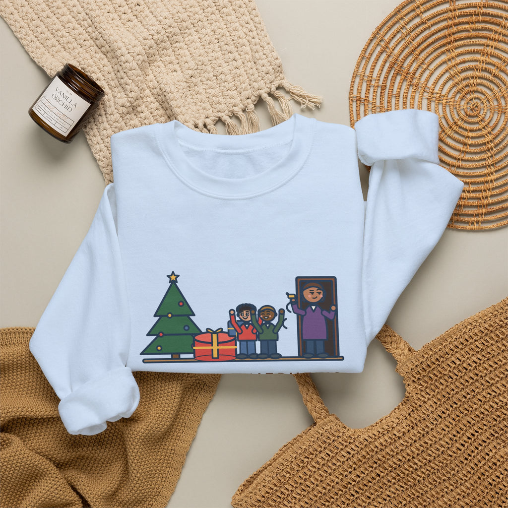 Aunt and Uncle Sweatshirt, Gave the Nephews a Drum Set, Left Before They Opened It, Funny Quick Exit Crewneck