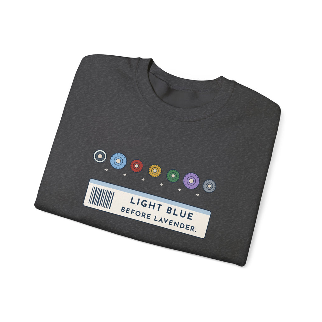 Phlebotomist Crewneck Sweatshirt - Light Blue Before Lavender Lab Gift
