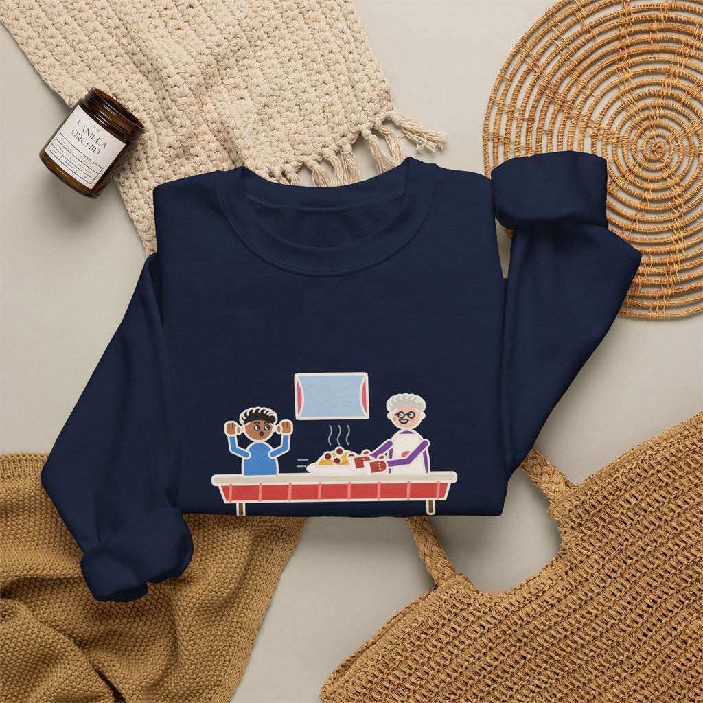 Told Grandma I Already Ate, a Plate Appeared Anyway Sweatshirt, Funny Grandma Crewneck with Grandma's Pasta