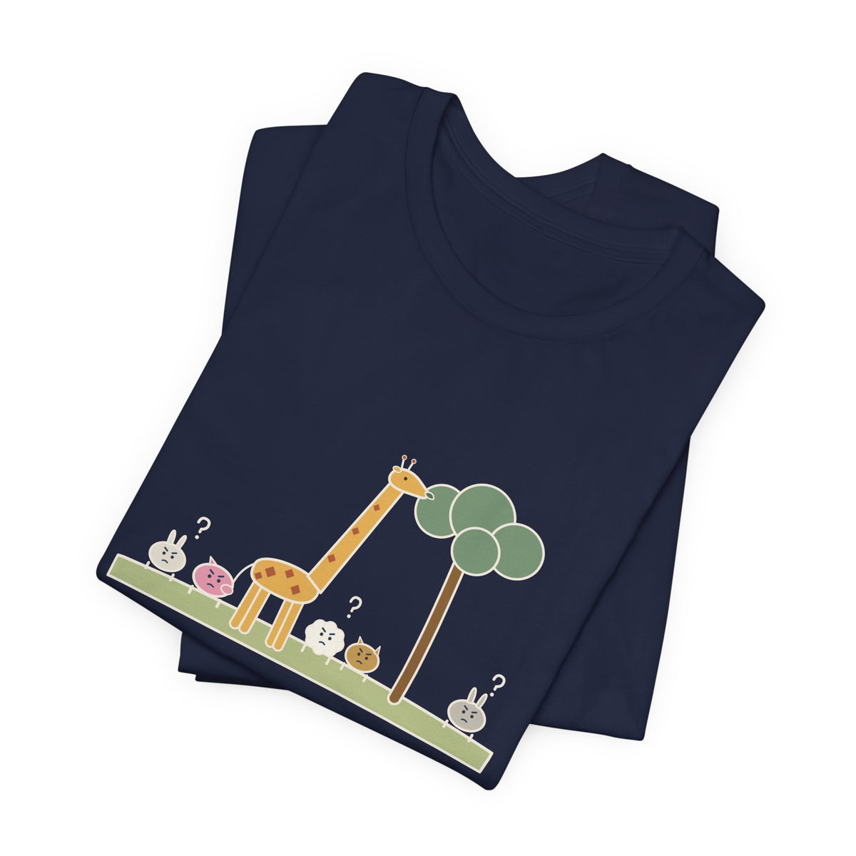 Emerson Quote T-Shirt, To Be Great Is to Be Misunderstood, Wisdom Tall Giraffe Tee