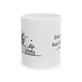 Every Dog Has His Day Mug, Underdog Proverb Coffee Mug 11oz, Mutt on the Podium