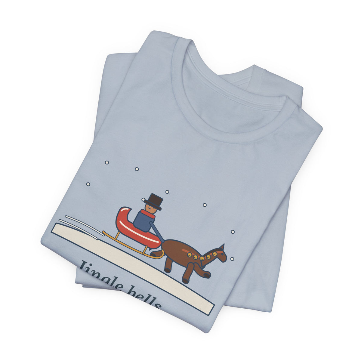 Pierpont Quote T-Shirt, Sleigh Bells in the Snow, Christmas One-Horse Sleigh Tee