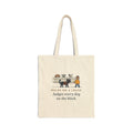 Bombay Cat Tote Bag - Walks on a Leash, Judges Every Dog on the Block