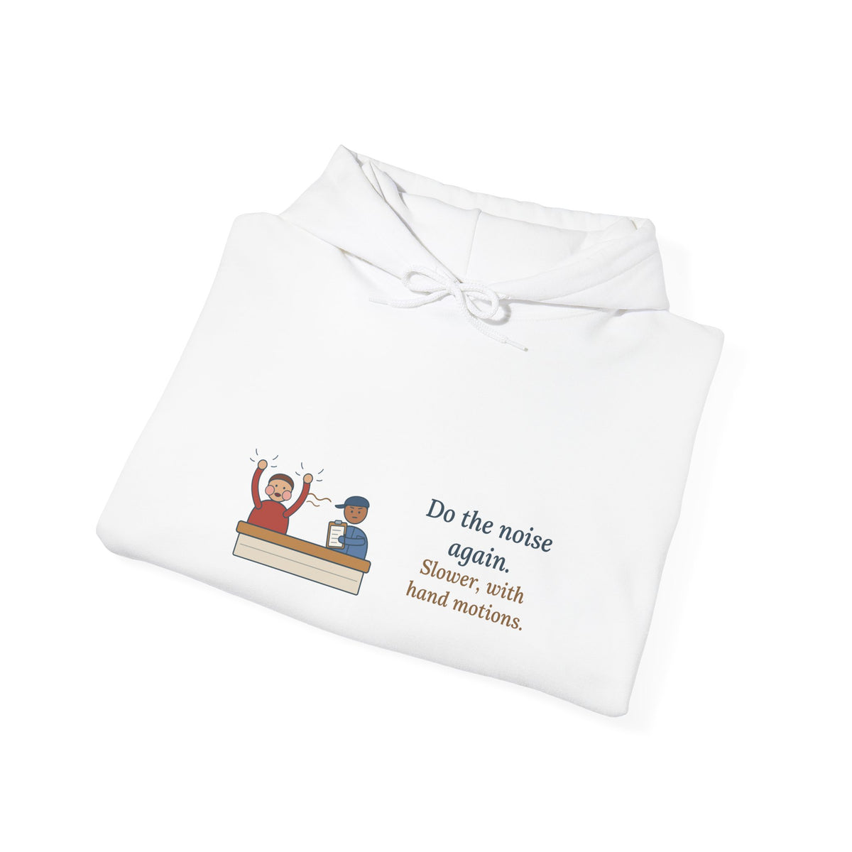 Auto Mechanic Hoodie - Do the Noise Again. Slower, With Hand Motions. Garage Hooded Sweatshirt