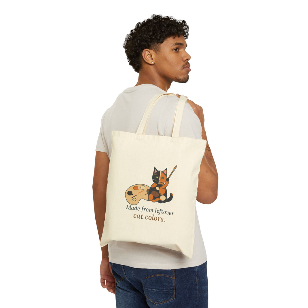 Tortie Cat Tote Bag - Made From Leftover Cat Colors Tortoiseshell Tote