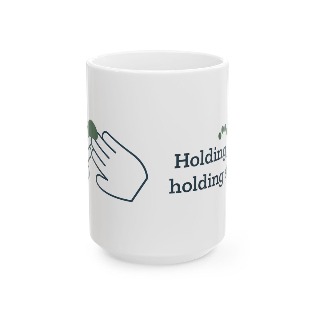 Large 15oz Vet Tech Mug - Holding Paws, Holding Steady. Veterinary Technician Coffee Mug