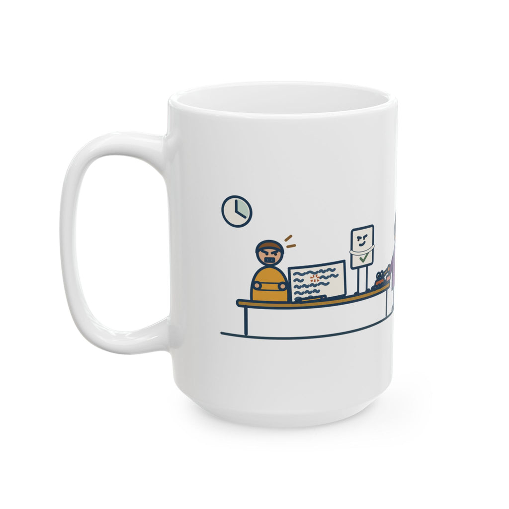 Large Algebra Teacher Mug 15oz - Dropped a Minus Sign on Line Two. Fought the Answer Key.