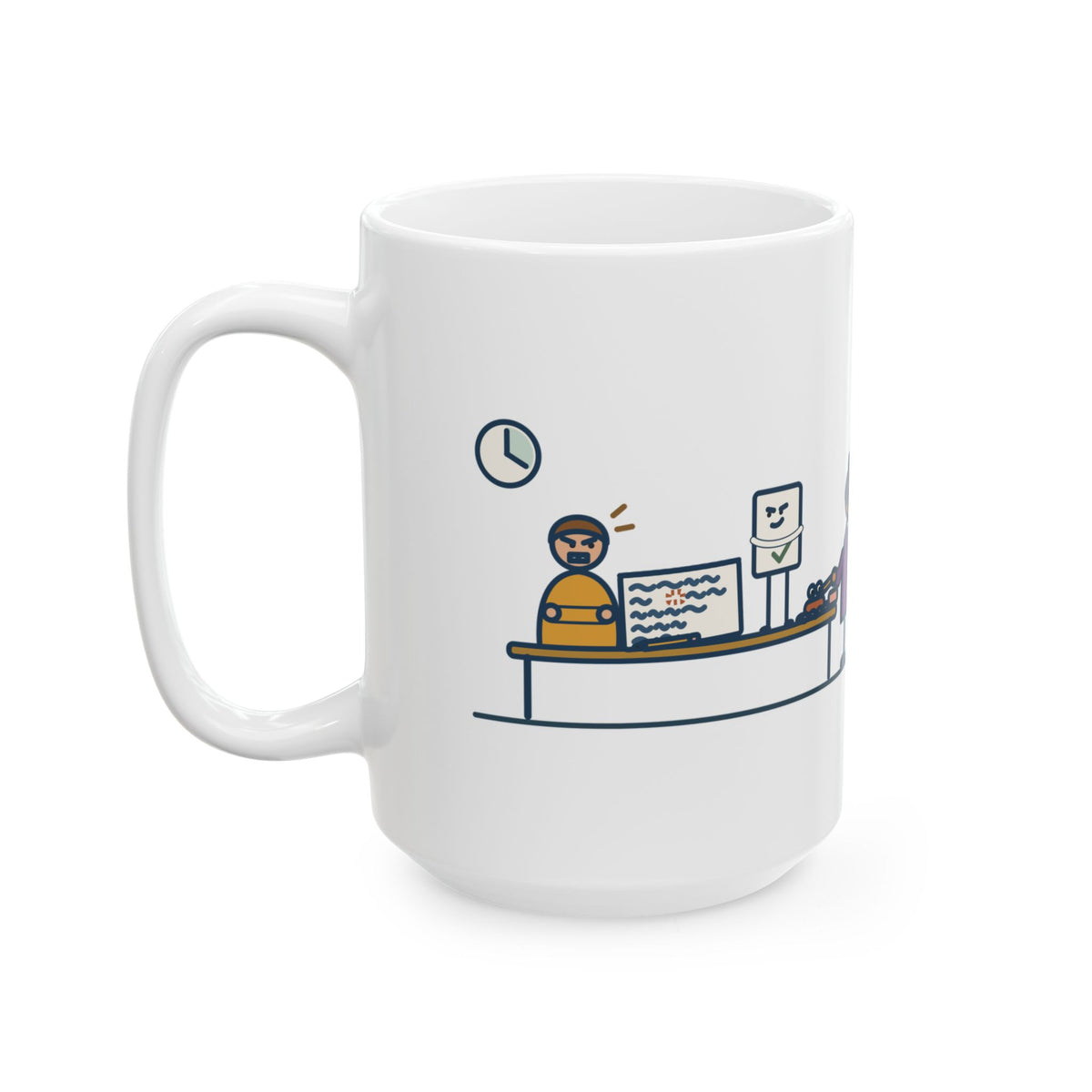Large Algebra Teacher Mug 15oz - Dropped a Minus Sign on Line Two. Fought the Answer Key.