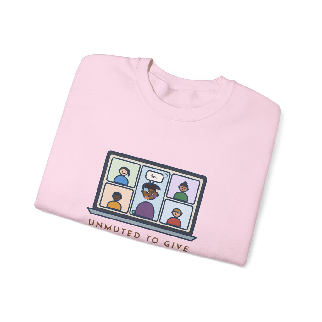 Video Call Sweatshirt, Unmuted for My Big Update, The Internet Froze on So, Funny Frozen Tile Crewneck