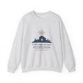 The Stars Are Brightly Shining Sweatshirt, Christmas Cappeau Quote Crewneck with Star over Stable