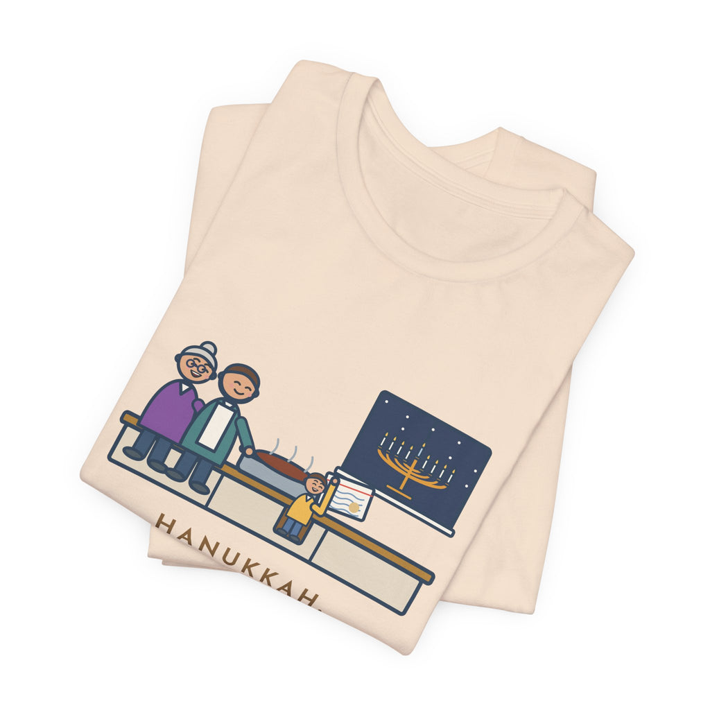 Funny Hanukkah Brisket T-Shirt, Grandma's Recipe, Three Generations, the Same Index Card, Recipe Card Tee