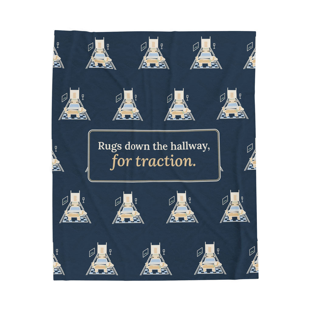Senior Dogs Blanket - Rugs Down the Hallway, for Traction Velveteen Plush Throw