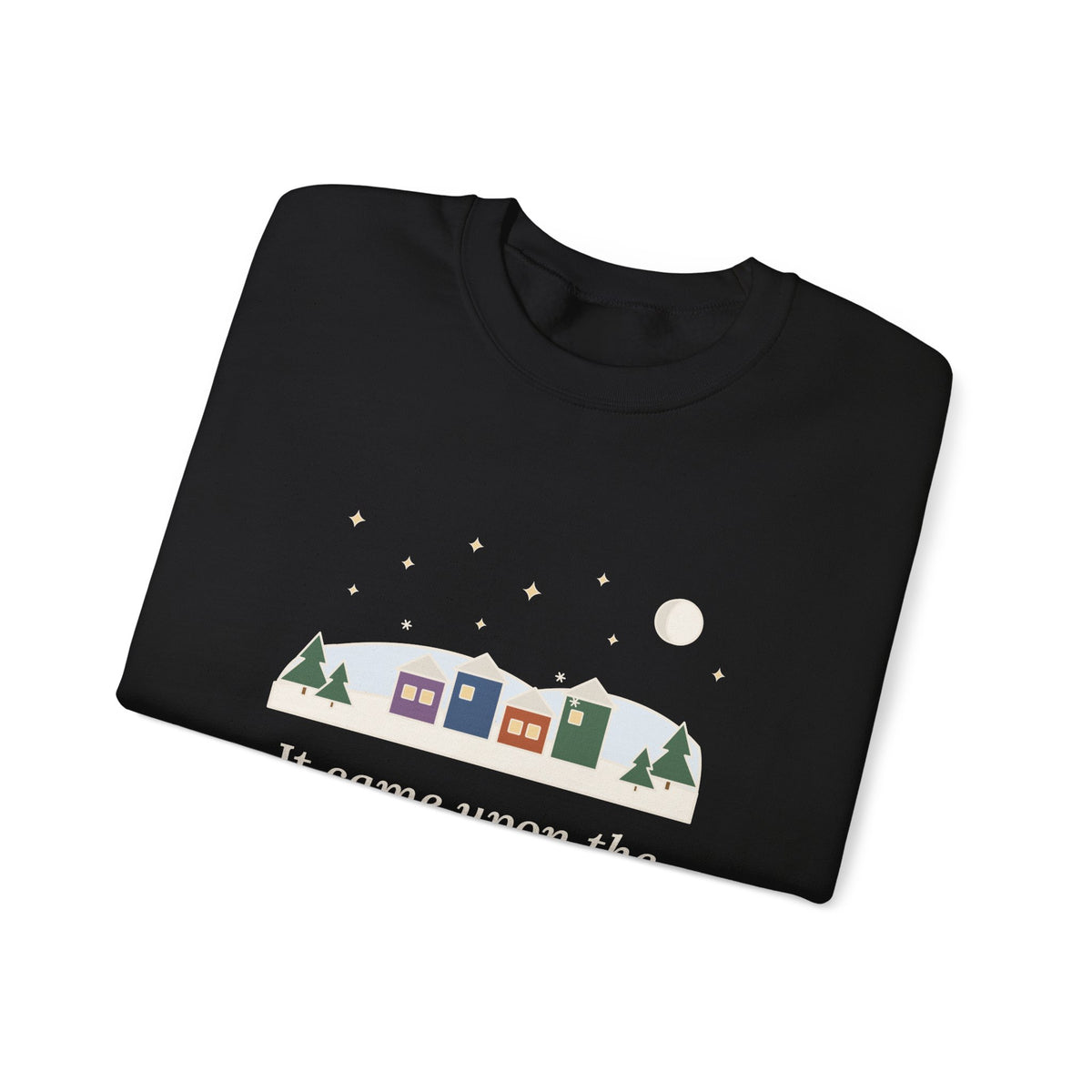 It Came Upon the Midnight Clear Sweatshirt, Christmas Sears Quote Crewneck with Clear Midnight