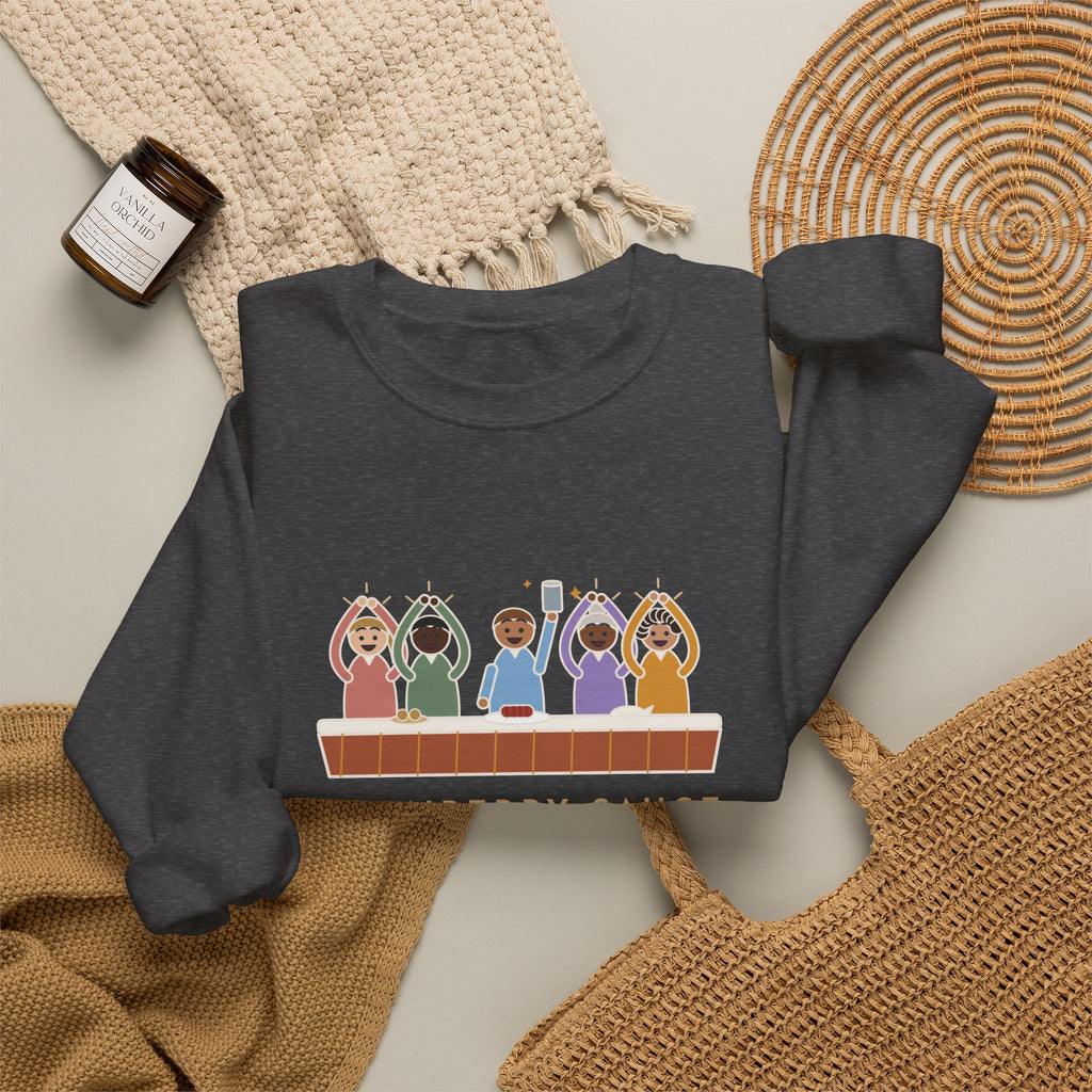 Thanksgiving Sweatshirt, Cranberry Sauce Out of the Can in One Piece, The Table Applauded, Funny Cranberry Ovation Crewneck