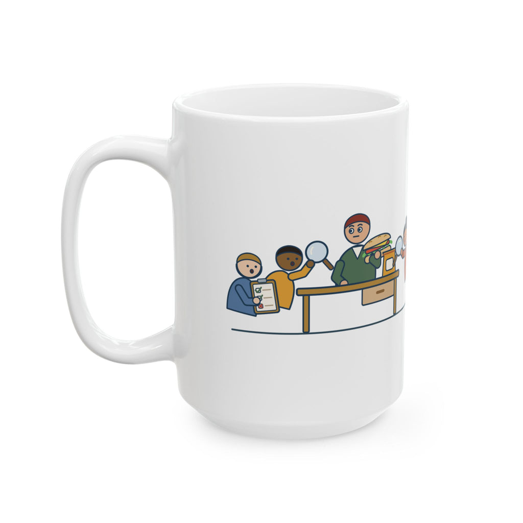 Large 15oz Health Education Teacher Mug - Students Audit My Lunch Nutrition Label Unit