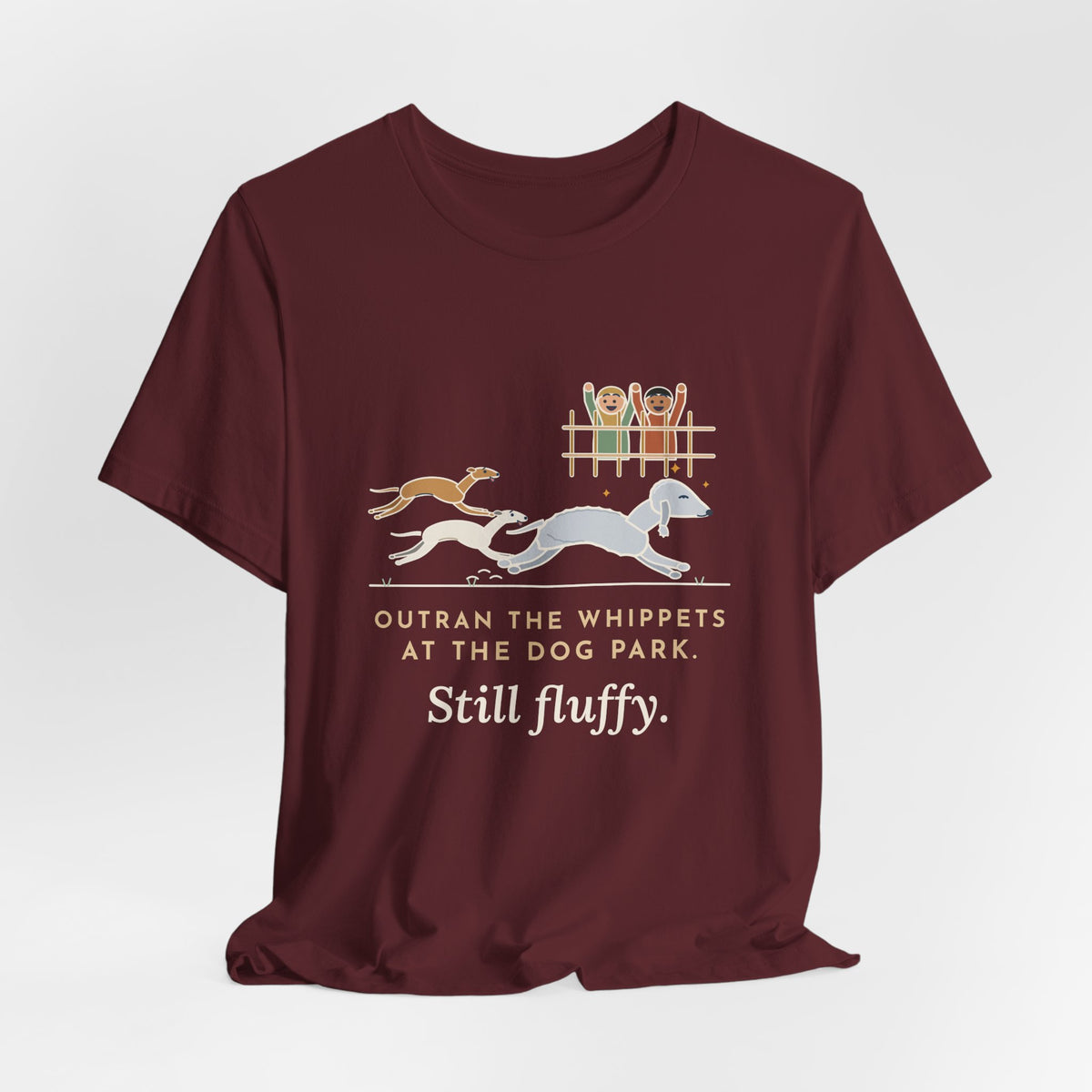 Bedlington Terrier T-Shirt - Outran the Whippets at the Dog Park, Still Fluffy