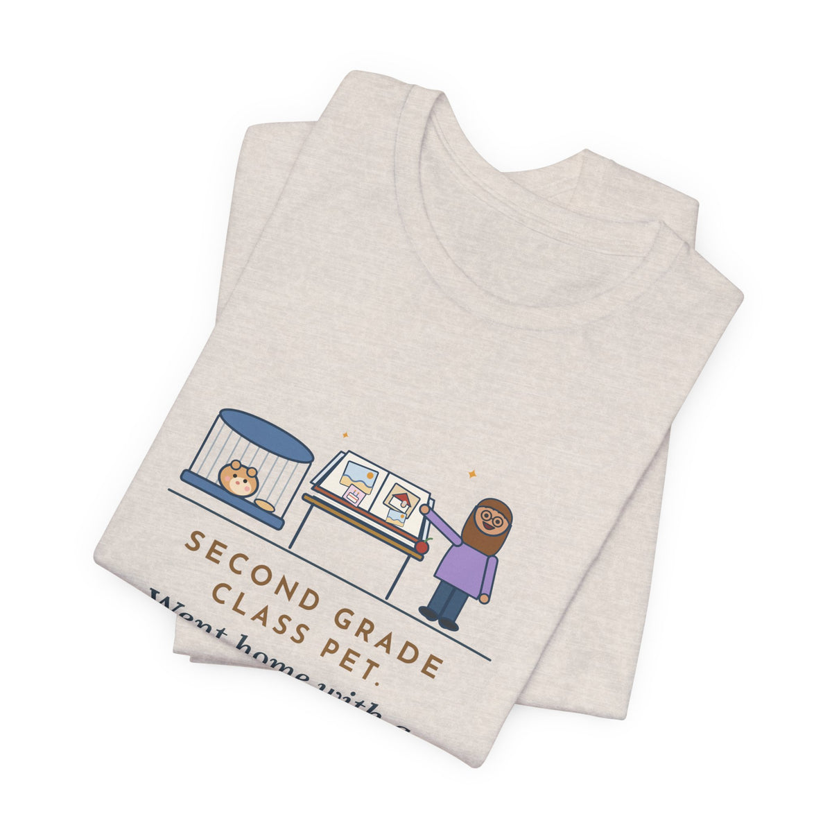 Funny Class Pet T-Shirt, Went Home with a Different Family Every Weekend, Came Back with a Scrapbook, Weekend Scrapbook Tee