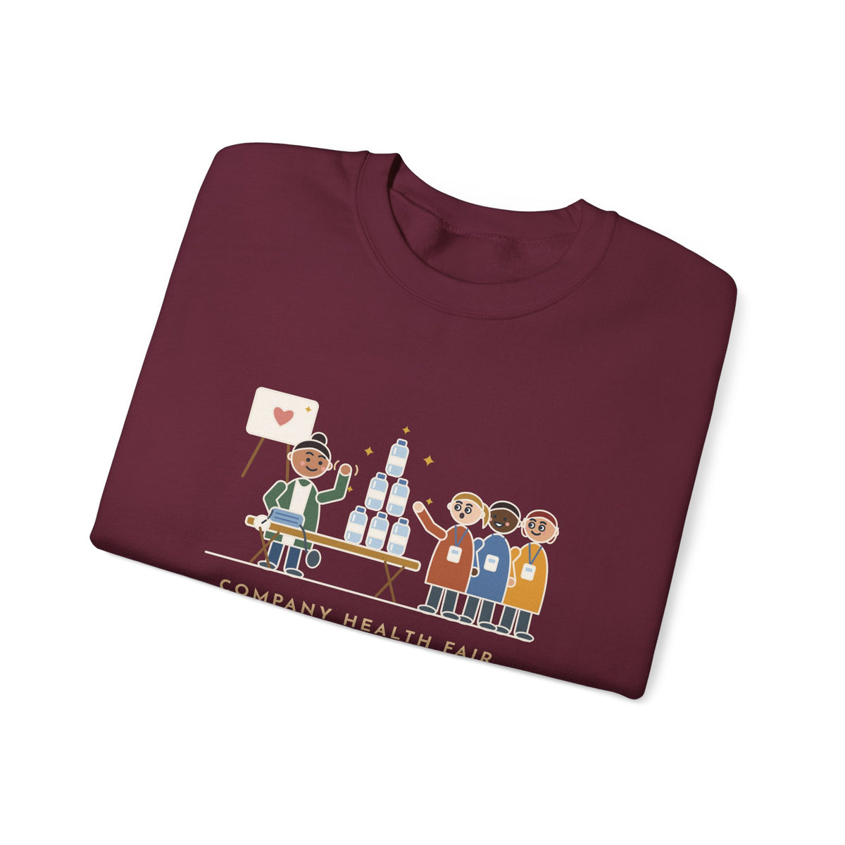 Corporate Wellness Nurse Crewneck Sweatshirt - The Line Was for the Free Water Bottle