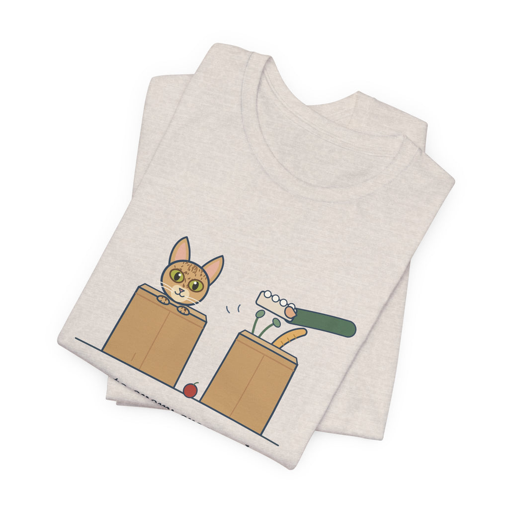 Singapura Cat T-Shirt - Inspects Every Grocery Bag Before It's Unpacked, Funny Cat Tee