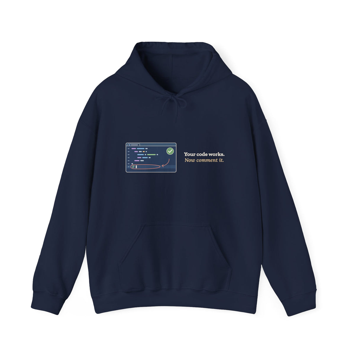 Computer Science Teacher Hoodie - Your Code Works. Now Comment It. Coding Teacher Gift