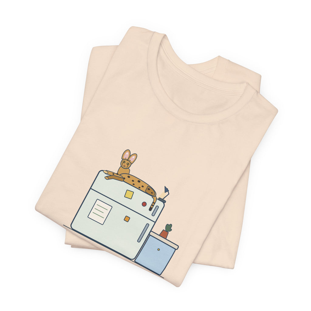 Savannah Cat T-Shirt - Top of the Fridge: Savannah Cat Headquarters, Funny Cat Owner Tee